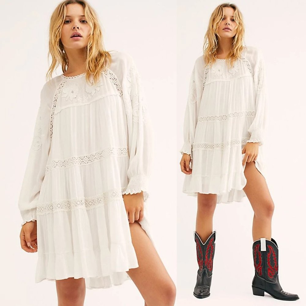Free People Piece Of Your Heart Mini Dress